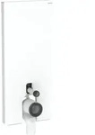 Geberit Stand-WC-Modul Monolith Plus Bauh. 114cm, Fr. Gl. we., S. Aluminium