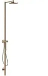 hansgrohe Duschs&auml;ule Axor Starck m Thermostat, Kopfbrause 240mm, 1j, pol. r gold