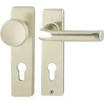 Hoppe Kurzschildgarnitur London 54/227K/202KP/AP/113 Alu.F2 PZ Wechselgrt.