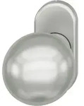 FSB Rahment&uuml;r-Knopf 07 0802 Material Alu. 0105 4-KT. 8mm fest/drehb.