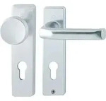 Hoppe Kurzschildgarnitur London 54/227K/202KP/AP/113 Alu.F1 PZ Wechselgrt.