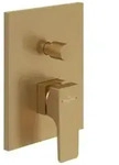 V&B Fertigmontageset Architectura Square UP-EHM-Wanne, Wandmontage, brushed gold