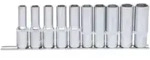 KS Tools 1/2" CLASSIC Sechskant-Stecknuss-Satz, lang, 10-teilig 10-19mm