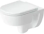 Duravit Wand-WC, Tiefsp&uuml;ler D-Code 37x54cm, 4 l, riml, w, o vorm. Scharn.