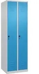 C+P Spind Classic PLUS, 2 Abteile, 1850x600x500mm, 7035/5012 Verschluss