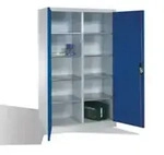 C+P Werkzeugschrank mit Dreht&uuml;ren, innen 10 F&auml;cher, H1950xB1200xT500mm Front