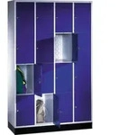 C+P Schlie&szlig;fachschrank Intro, 16 F&auml;cher, H1950xB1220xT500mm Front Enzianblau...