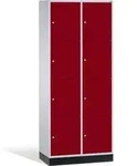 C+P Schlie&szlig;fachschrank Intro, 8 F&auml;cher, H1950xB820xT500mm Front Rubinrot...