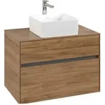 V&B Waschtischunterschrank Collaro 80x54,8x50cm, WT mittig, kansas oak