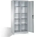 C+P Werkzeugschrank mit Dreht&uuml;ren, innen 10 F&auml;cher, H1950xB930xT500mm Front