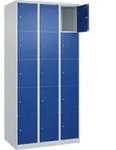 C+P Schlie&szlig;fachschrank Classic PLUS, 3 Abteile, 1850x900x500mm, 7035/5010...