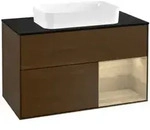 V&B Waschtischunterschrank Abdeckplatte bla m Finion 100x60,3cm, Reg re Oa ven,