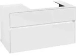 V&B Waschtischunterschrank Collaro 100x54,8x50cm, WT rechts, glossy white