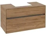 V&B Waschtischunterschrank Collaro 100x54,8x50cm, WT mittig, kansas oak
