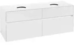 V&B Waschtischunterschrank Collaro 140x54,8x50cm, f 2 WT, Glossy White