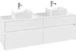 V&B Waschtischunterschrank Collaro 160x54,8x50cm, f 2 WT, White Matt