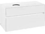 V&B Waschtischunterschrank Collaro 100x54,8x50cm, WT links, White Matt