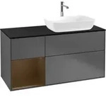 V&B Waschtischunterschrank Wandbeleuchtung Finion 120cm, Pl bla m, Reg wal ven,
