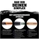 Schonhammerkopf SIMPLEX Kopf-D. 30mm Superplastik wei&szlig; mittelh.HALDER
