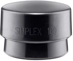 Schonhammerkopf SIMPLEX Kopf-D.100mm Gum.schwarz mittelh.HALDER (3202.100)