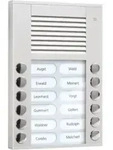 TCS T&uuml;r Control Audioau&szlig;enstation 2-reihig 12 Tasten AP silber PES12-EN/04