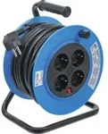 BGS Kabeltrommel 3360, 15 m, 3x1,5 mm2, 4 Steckdosen, IP 20, 3000 W