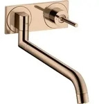 hansgrohe Sp&uuml;ltisch-Wandeinhebelmischer Axor Uno UP, polished red gold