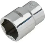 KS Tools EDELSTAHL 1/4" 6kant-Stecknuss, 13mm