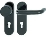 Hoppe FS-Garnitur Paris FS-K58/353K/138 Ku.F9005 D/K f.TS 40-66mm PZ DIN L/R