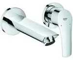 Grohe Fertigmontageset Eurosmart UP-2-Loch-Waschtischarmatur, Ausl. 17,1cm, ch