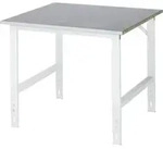 Rau Arbeitstisch Tom BxTxH 1000x1000x760-1080mm, Stahlblech Arbeitsplatte