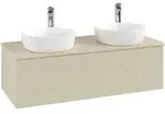 V&B Waschtischunterschrank mit Frontstruktur Antao 120x36x50cm, HL, WBP botti., si Gr