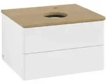 V&B Waschtischunterschrank ohne Frontstruktur Antao 60x36x50cm, HL, WBP hon. Oa, wh.