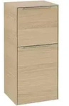 V&B Seitenschrank Subway 3.0 40x86x36,2cm, Sch L/Gr Alu gl, Nord Oa