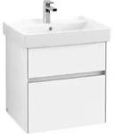 V&B Waschtischunterschrank Collaro 55,4x54,6x44,4cm, WT mit, glossy white