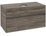 V&B Waschtischunterschrank Collaro 100x54,8x50cm, WT mittig, stone oak