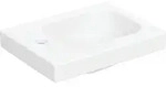 Geberit Handwaschbecken iCon Light 38x28cm, o. &Uuml;L, Hahnl. links, wei&szlig; matt