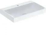 Geberit Waschtisch One 75cm, Hahnl. mit., o. &Uuml;L, wei&szlig; KeraTect