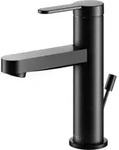 Keuco Waschtisch-Einhebelmischer 100 IXMO Flat Ausl. 109mm, m Abl.garn, schwarz matt