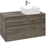V&B Waschtischunterschrank Collaro 100x54,8x50cm, WT rechts, stone oak