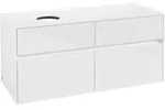 V&B Waschtischunterschrank Collaro 120x54,8x50cm, WT links, Glossy White