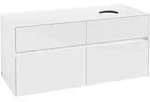 V&B Waschtischunterschrank Collaro 120x54,8x50cm, WT rechts, Glossy White