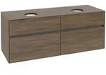 V&B Waschtischunterschrank Collaro 140x54,8x50cm, f 2 WT, Arizona Oak