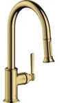 hansgrohe Sp&uuml;ltisch-Einhebelmischer 180 Axor Montreux mit Ausziehbrause, polished
