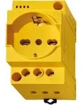 Finder Steckdose 7U.00.8.230.0012 gelb mit LED