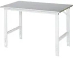 Rau Arbeitstisch Tom BxTxH 1250x800x760-1080mm, Stahlblech Arbeitsplatte