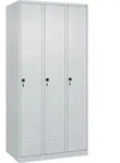 C+P Spind Classic PLUS, 3 Abteile, 1850x900x500mm, 7035/7035 Verschluss