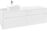 V&B Waschtischunterschrank Collaro 160x54,8x50cm, WT links, White Matt