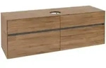 V&B Waschtischunterschrank Collaro 160x54,8x50cm, WT mittig, kansas oak