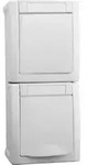 Panasonic Steckdose/Wechselsch-Kombi senkr.FR-AP IP54 ws 90591198-DE